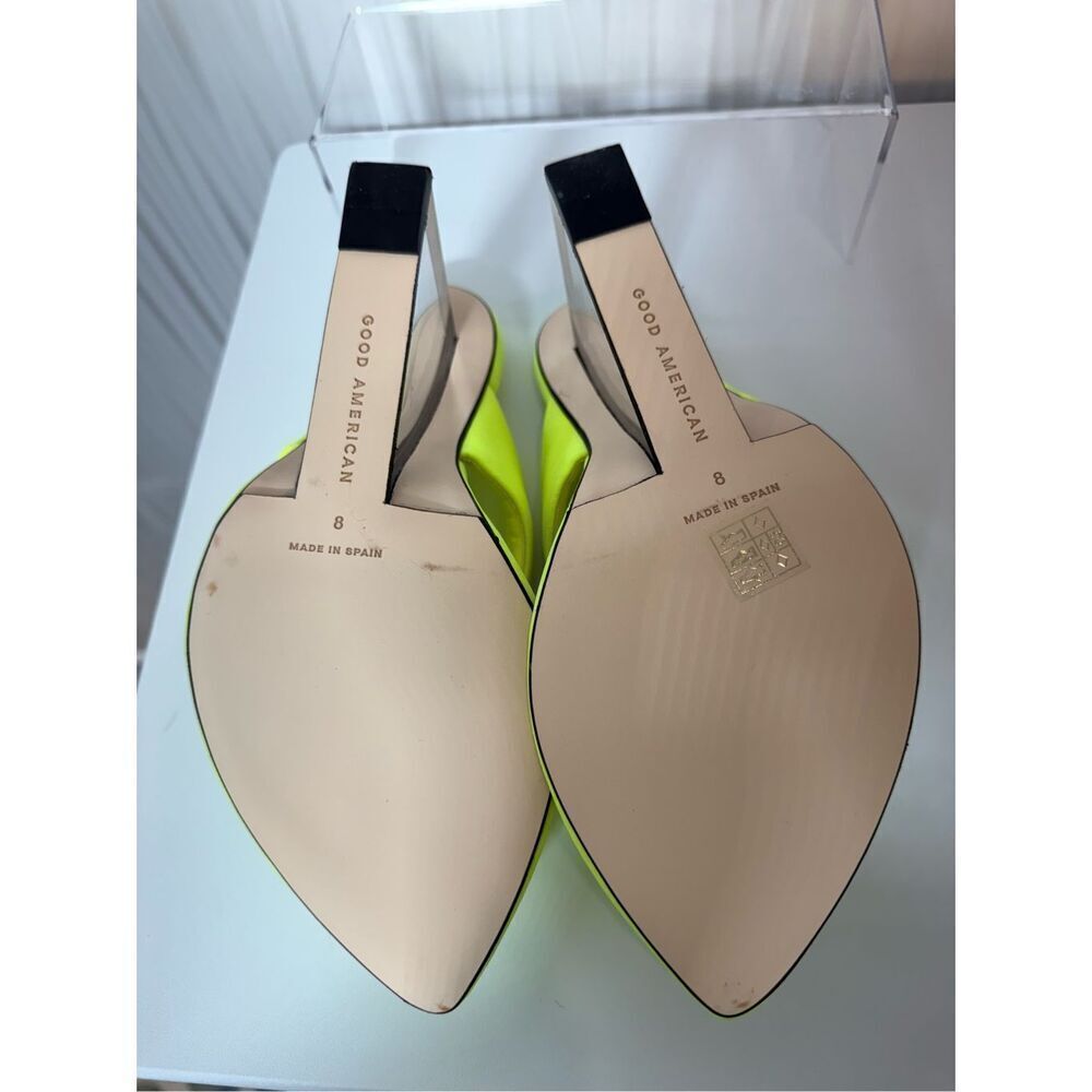 NIB Good American Clear Wedge Sandals - Picture 6 of 8